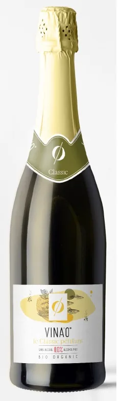BEZALKOHOLISKS DZIRKSTOŠS BALTVĪNS VINA’0 CLASSIC, BIO, 0.75L(DEP)