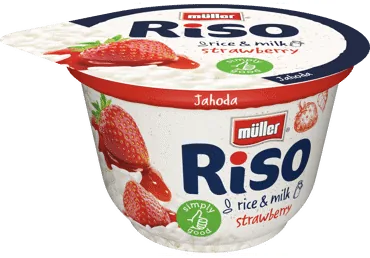 RĪSU PUTRA AR ZEMENĒM RISO MULLER 200G
