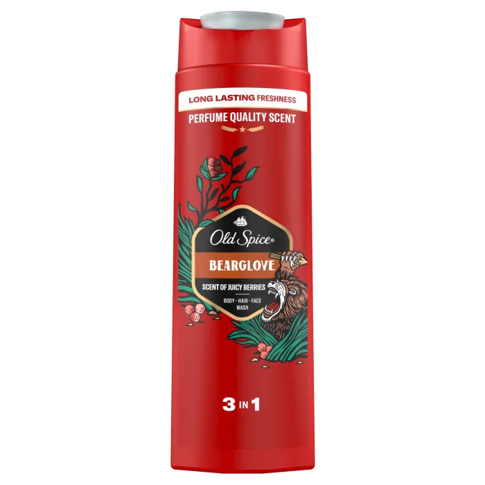 DUŠAS ŽELEJA VĪRIEŠIEM OLD SPICEBEARGLOVE 400 ML