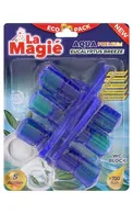 LA MAGIÉ AQUA PREMIUM TUALETES BLOKS, OCEAN BREEZE (BLUE WATER), 3X40G
