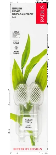 Radius Source Soft Bristles maināmi zobu birstes uzgaļi, 2 gab.