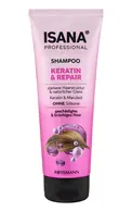 ISANA PROFESSIONAL KERATIN&REPAIR ŠAMPŪNS BOJĀTIEM MATIEM, 250ML