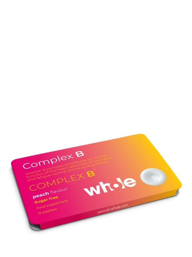 Whole vitamīnu pastilas - B kompleksa vitamīni, 15 gb.