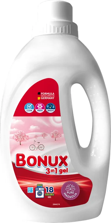 BONUX WASHING GEL PURE MAGNOLIA 18 WASHES 0,9L