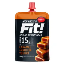 PROTEĪNA JOGURTS FIT KARAMEĻU, AR SALDINĀTĀJU 150G