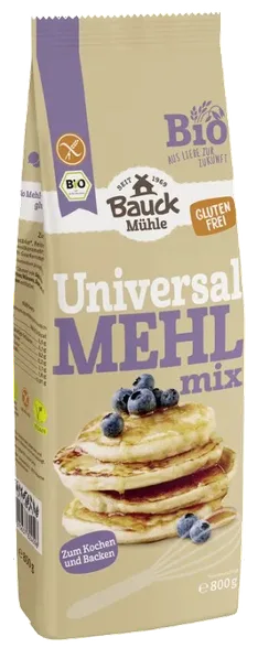 Bauck Hof bez glutēna, ekoloģisks, universāls maisījums milti, 800 g