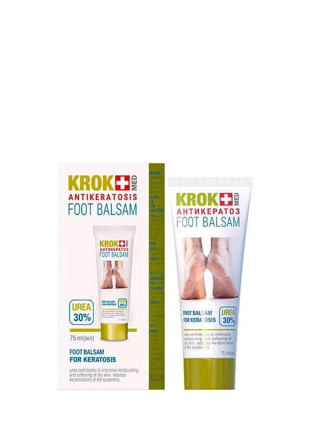 Krok anti keratoze urea 30% kāju balzāms, 75 ml