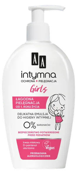 Aa Intimate Intimate Girl 0% mazgāšanas līdzeklis intīmai zonai, 300 ml