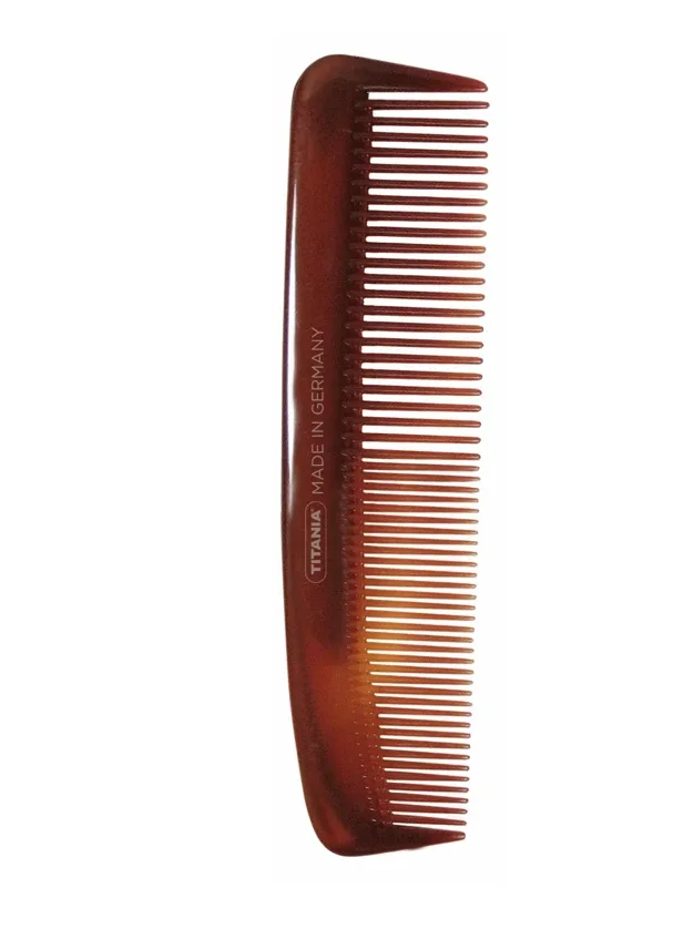 Titania matu ķemme 12,5 cm - brūna, 1 gb.