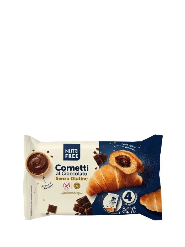 Nutrifree Cornetti bezglutēna kruasāni ar šokolādes pildījumu, 240 g