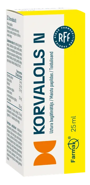 RFF Korvalols N Pilieni, 25 ml