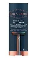 KING C.GILLETTE DOUBLE EDGE SAFETY RAZOR T-VEIDĪGS SKUVEKLIS AR 5 ASMEŅIEM