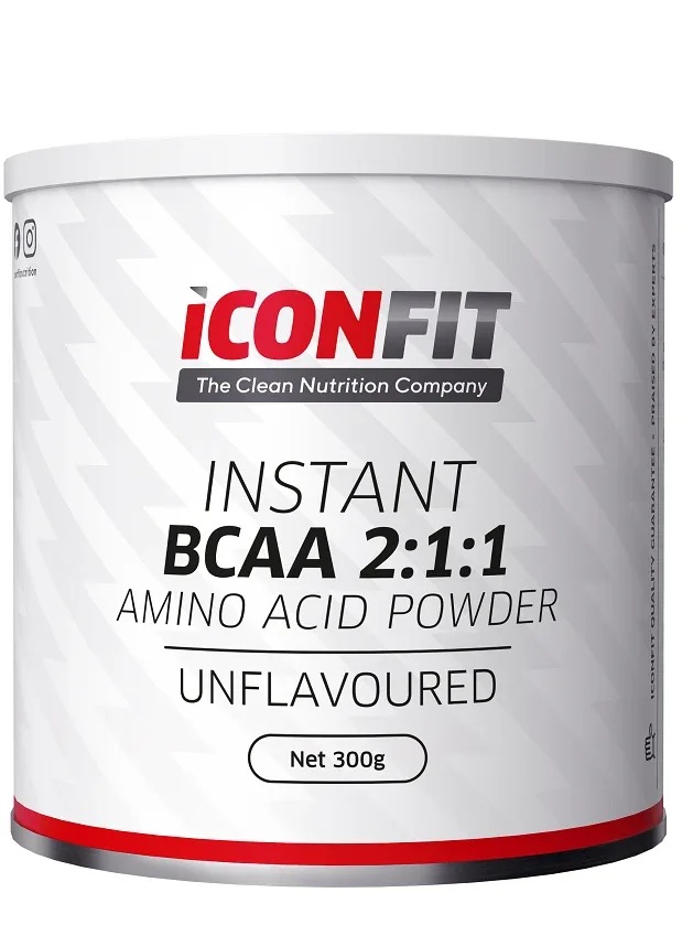 Iconfit Bcaa 2:1:1 unflavoured aminoskābju pulveris bez garšas, 300 g