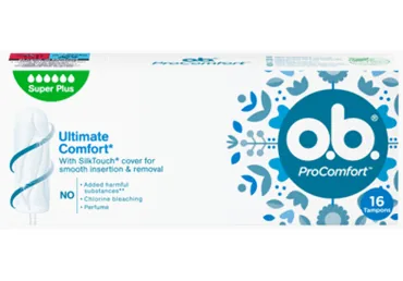 HIGIĒNISKIE TAMPONI O.B.PRO COMFORT SUPER PLUS16GAB.