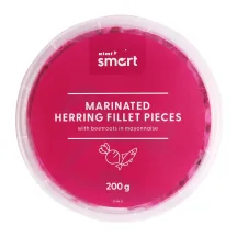 MARINĒTI SIĻĶU FILEJAS GABALIŅI RIMI SMART AR BIETĒM MAJONĒZĒ 200G