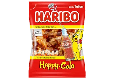 KOŠĻĀJAMĀS KONFEKTES HARIBO HAPPY COLA 175G