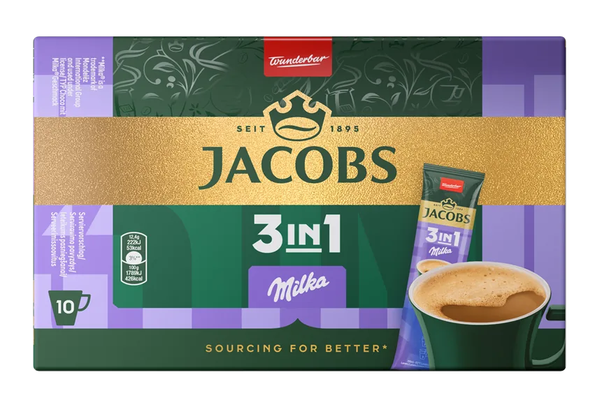 KAFIJAS DZĒRIENS JACOBS 3IN1 MILKA (10X12.4G) 124G