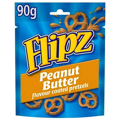 KLIŅĢERĪŠI FLIPZ (PEANUT BUTTER), 90G
