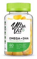 ULTRAVIT OMEGA-3 AR DHA KOŠĻĀJAMĀS GUMIJAS, 60GAB.