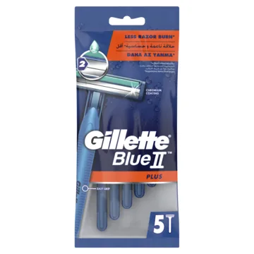 VIENREIZLIETOJAMIE SKUVEKĻI GILLETTE BLUE 2 PLUS, 5 GAB.