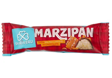 MARCIPANA BATONIŅŠ ŠOKOLĀDĒ AR SĀĻO KARAMELI 40G