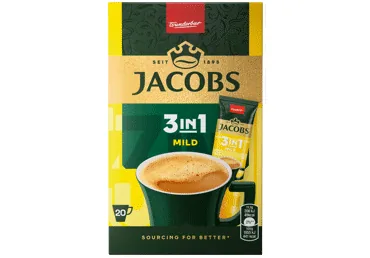 ŠĶĪSTOŠAIS KAFIJAS DZĒRIENS JACOBS MILD 20X11,1G