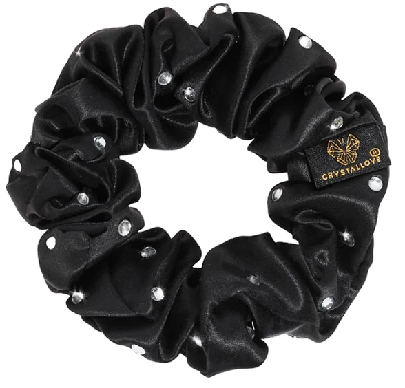 Crystallove Crystalized Black zīda matu gumija, 1 gab.