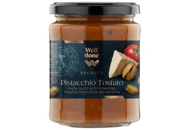 PASTAS MĒRCE AR PISTĀCIJĀM, RIKOTU UN TOMĀTIEM WELL DONE PREMIUM 300G
