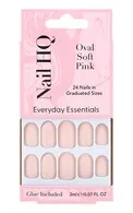NAIL HQ OVAL SOFT PINK MĀKSLĪGO NAGU KOMPLEKTS