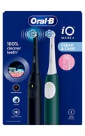 Oral-B IO2 Duo Black+Green elektriskā zobu birste, 2 gab.