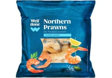 SALDĒTAS GARNELES WELL DONE 200-300 TĪRĪTAS 225G