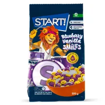 SAUSĀS BROKASTIS START! SMAIDIŅI AR MELLEŅU UN VANIĻAS GARŠU 500G