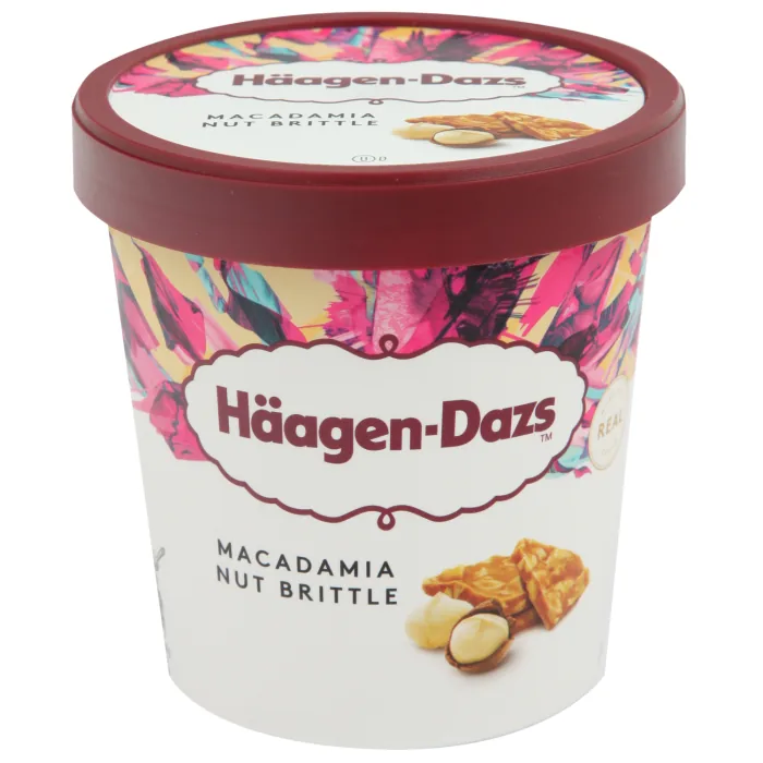SALDĒJUMS HAAGEN-DAZS VANIĻAS AR MAKADAMIJAS RIESKTIEM 460ML/400G