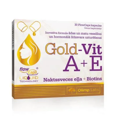 Olimplabs Gold A+E+Naktssveces eļļa+ biotīns kapsulas N30