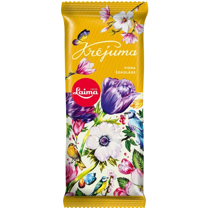 ŠOKOLĀDES TAFĒLĪTE LAIMA KRĒJUMA 90G