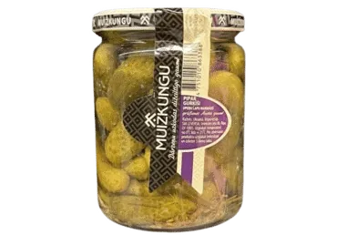 PIPARGURĶĪŠI MUIŽKUNGU UPEŅU LAPU MARINĀDĒ 530G