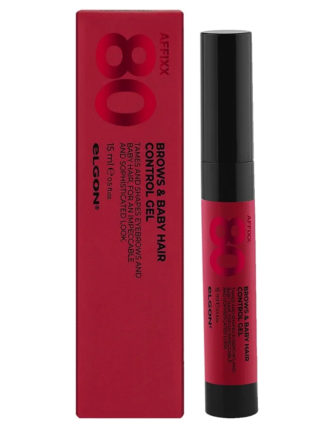 Elgon Affixx uzacu fiksācijas želeja 80 brows & baby hair control gel, 15 ml