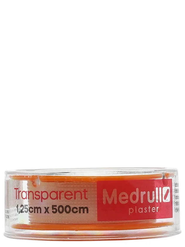 Medrull caurspīdīgs plāksteris 1,25 cm X500CM, 1 gb.