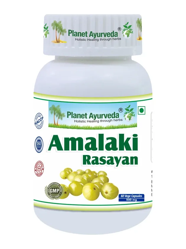 Planet Ayurveda® Amalaki Rasayan Organic C vitamīna avots, 60 kapsulas