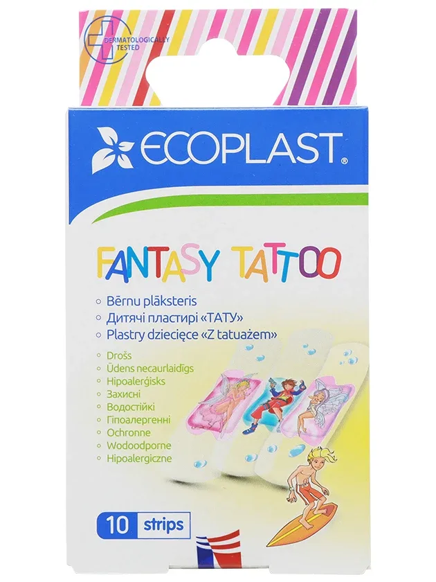 Ecoplast plāksteri bērniem, 10 gb.