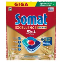 TRAUKU MAZGĀJAMĀS MAŠĪNAS KAPSULAS SOMAT EXCELLENCE PREMIUM 5IN1 54GAB.