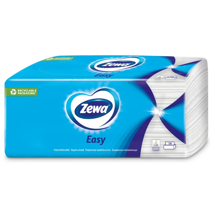PAPĪRA DVIEĻI ZEWA EASY 120 GAB.