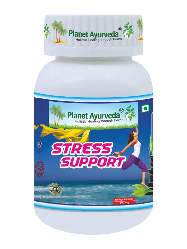 Planet Ayurveda® Stress Support nomierinošas kapsulas, 60 kapsulas