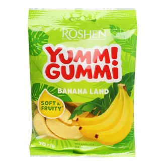 Желейные конфеты Roshen Yummi Gummi Banana, 70 г