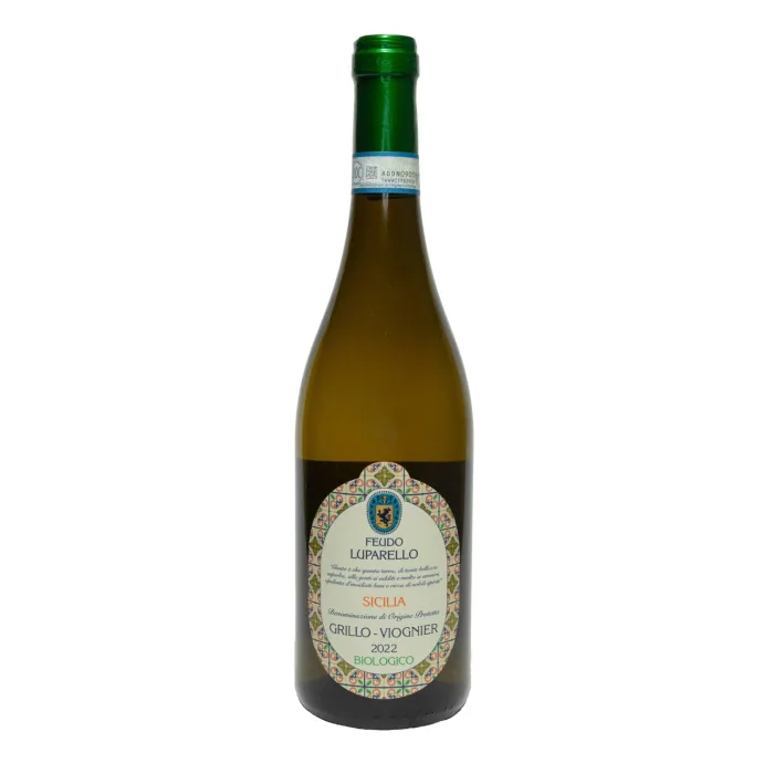 Baltvīns vino sicilia grillo-viognier Feudo Laparello, sausais BIO 13% 0,75 l