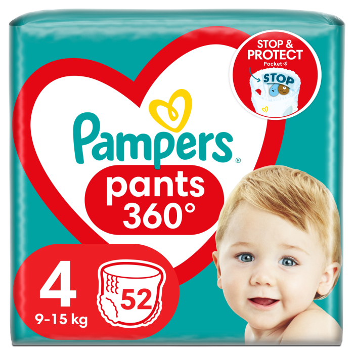 BIKSĪTES PAMPERS JUMBO S4 9-15KG 52GAB