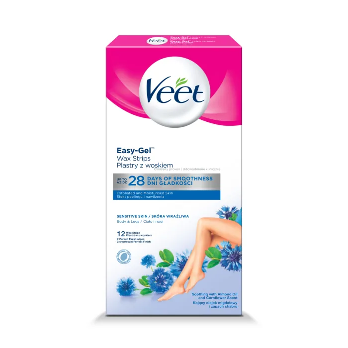 VASKA STRĒMELES VEET COLD WAX SENSITIVE 12 GAB.