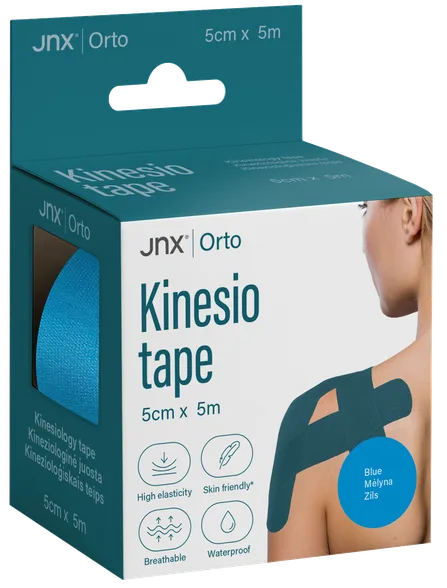 JNX Orto 5 cm X 5 m (blue) kinezioloģiskais teips, 1 gab.