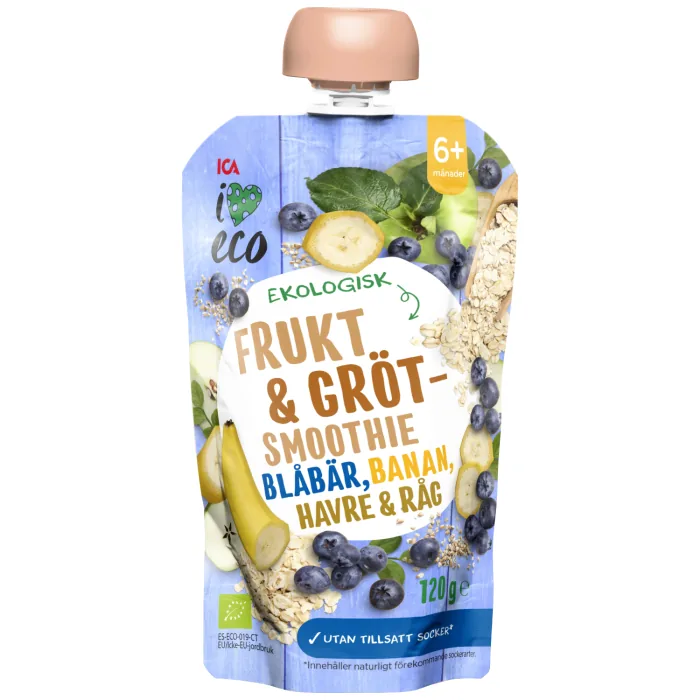 BIEZENIS I LOVE ECO AR MELLENĒM UN BANĀNIEM 120G