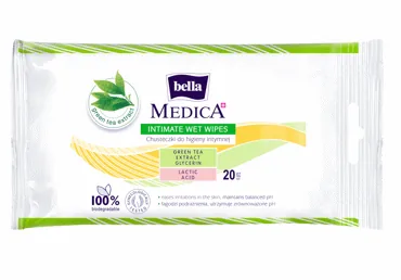 INTĪMĀS HIGIĒNAS SALVETES BELLA MEDICA 20GB 
